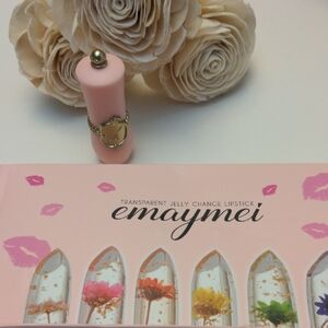 Light Pink Flower 1 Color Changing Pink Floral Jelly Lipstick Giftable New in Bo